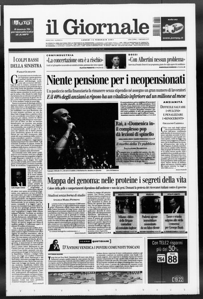 Il giornale del lunedi